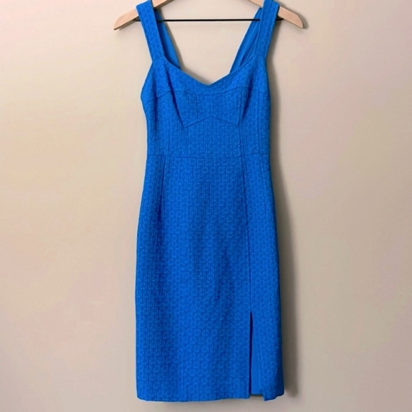 🆕 Nanette Lepore Rum Sizzling Sheath Midi Dress. Textured Fabric. NWOT - Picture 8 of 16